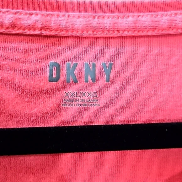 DKNY Women's Pink Basic Cotton Crewneck Size XXL - Picture 6 of 10